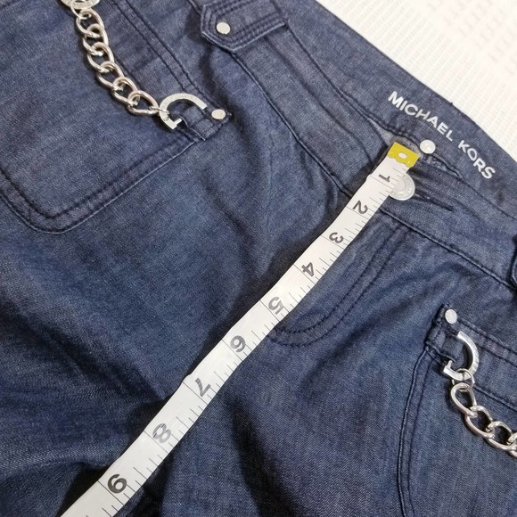 Michael Kors Chains Wide Leg Jeans - Picture 7 of 12